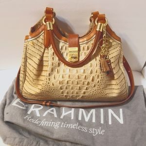 Brahmin Elisa croc Hobo bag